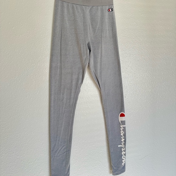 Champion Other - Champion Women's Light Gray Leggings with Logo